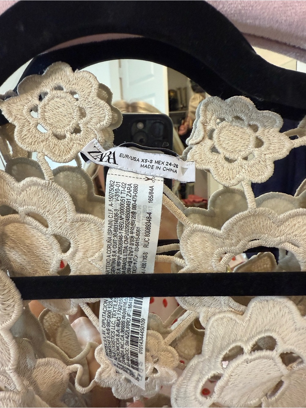 Zara crotchet top/ cover up - Picture 2 of 2